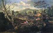 Nicolas Poussin Ideal Landscape oil on canvas